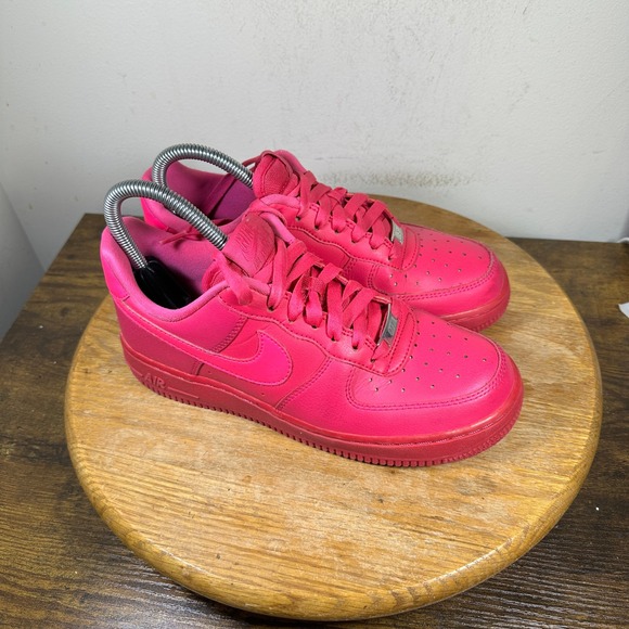 Nike Shoes - Nike Air Force 1 Low Fireberry Pink Leather Sneakers DD8959-600 Womens 7
